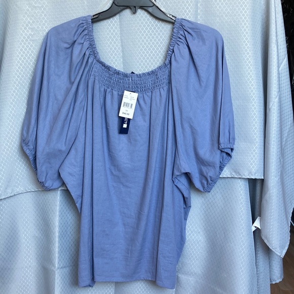 Architect top peasant blouse shirt vibe smock detail boho business casual 3X - Picture 13 of 15